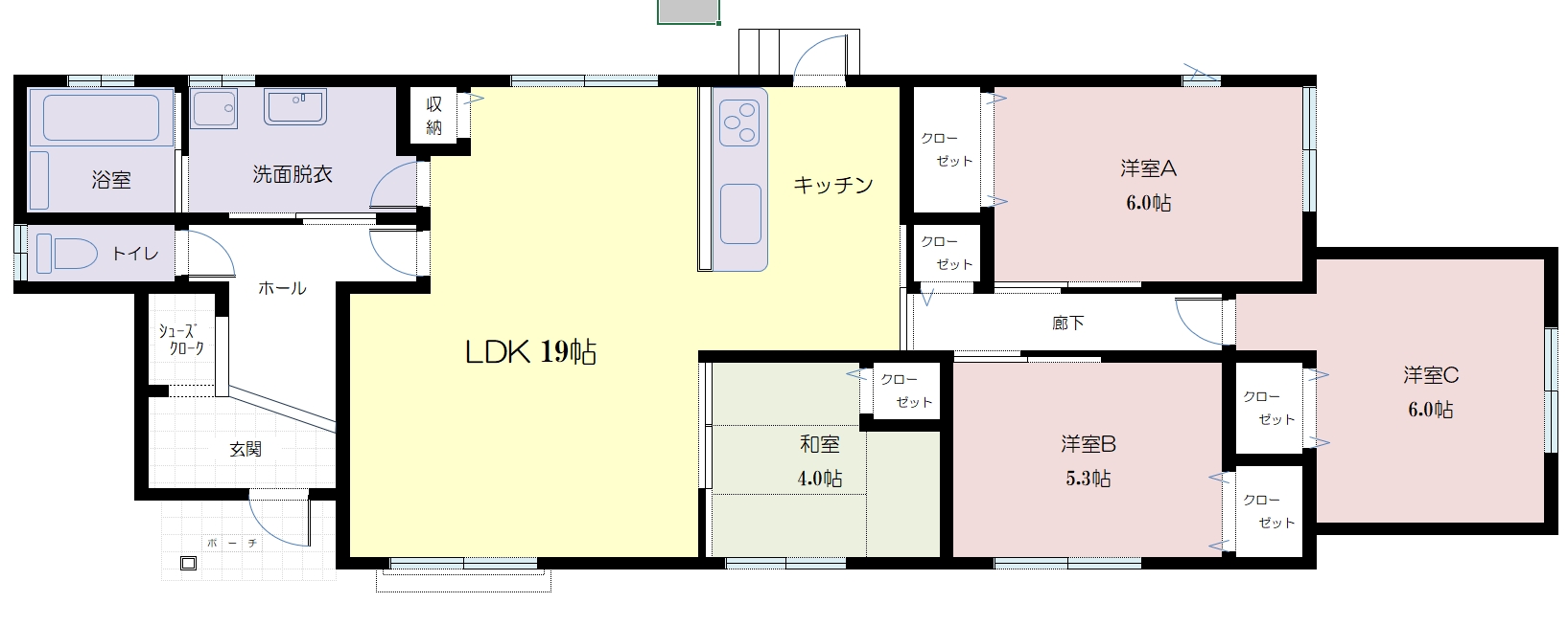 三池建売住宅間取図